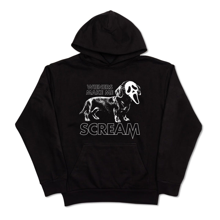 wieners make me scream unisex hoodie - bean goods