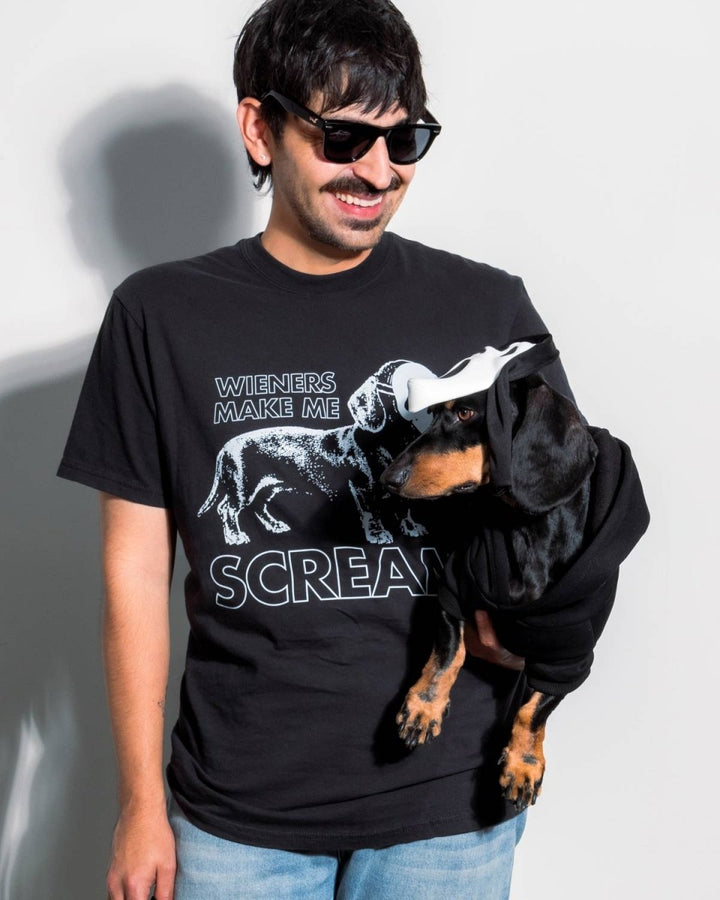wieners make me scream unisex tee - bean goods