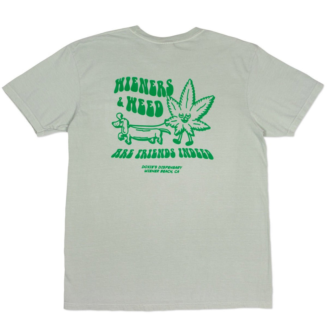 wieners & weed unisex pocket tee - bean goods