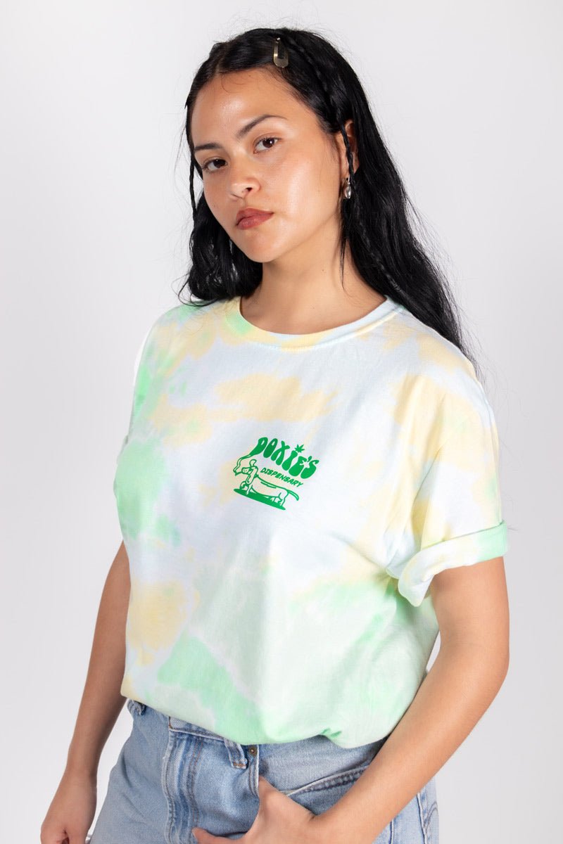 wieners & weed unisex tie-dye tee - bean goods