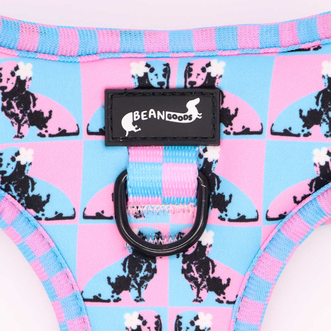 adjustable harness - pop art pups