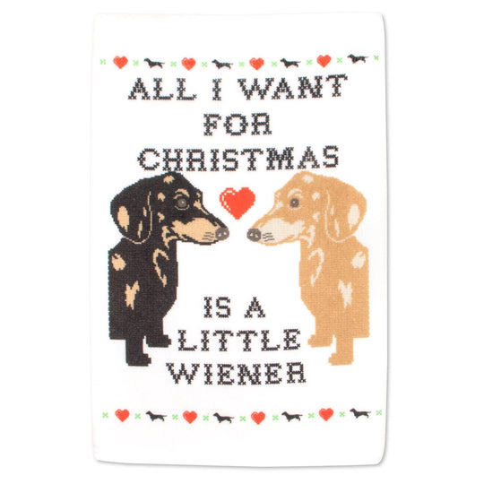 all i want for christmas hand towel