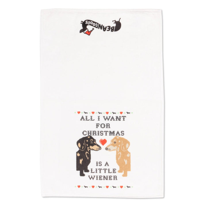 all i want for christmas hand towel - bean goods