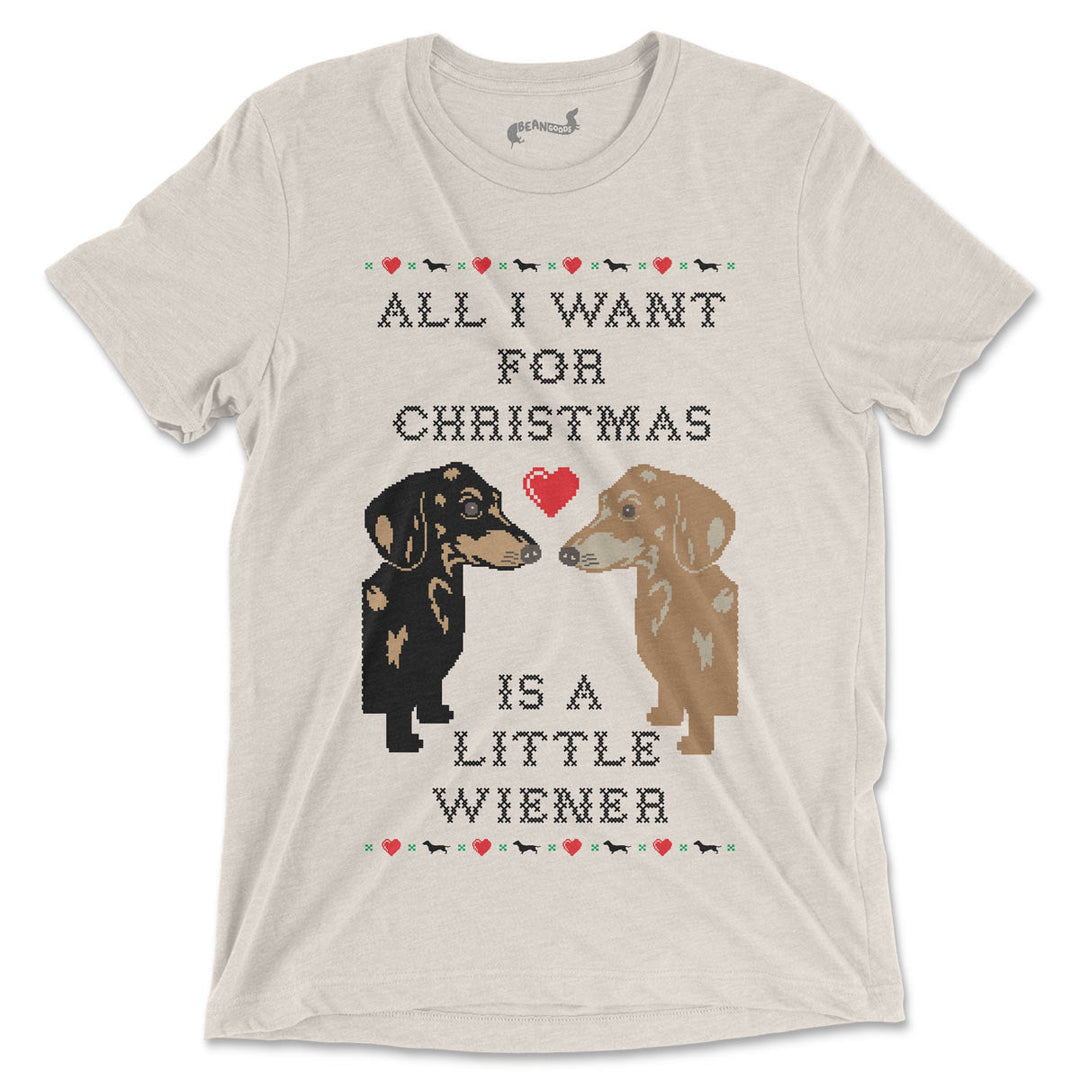 all i want for christmas unisex tee - bean goods