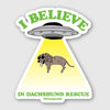 beam me up weenie sticker