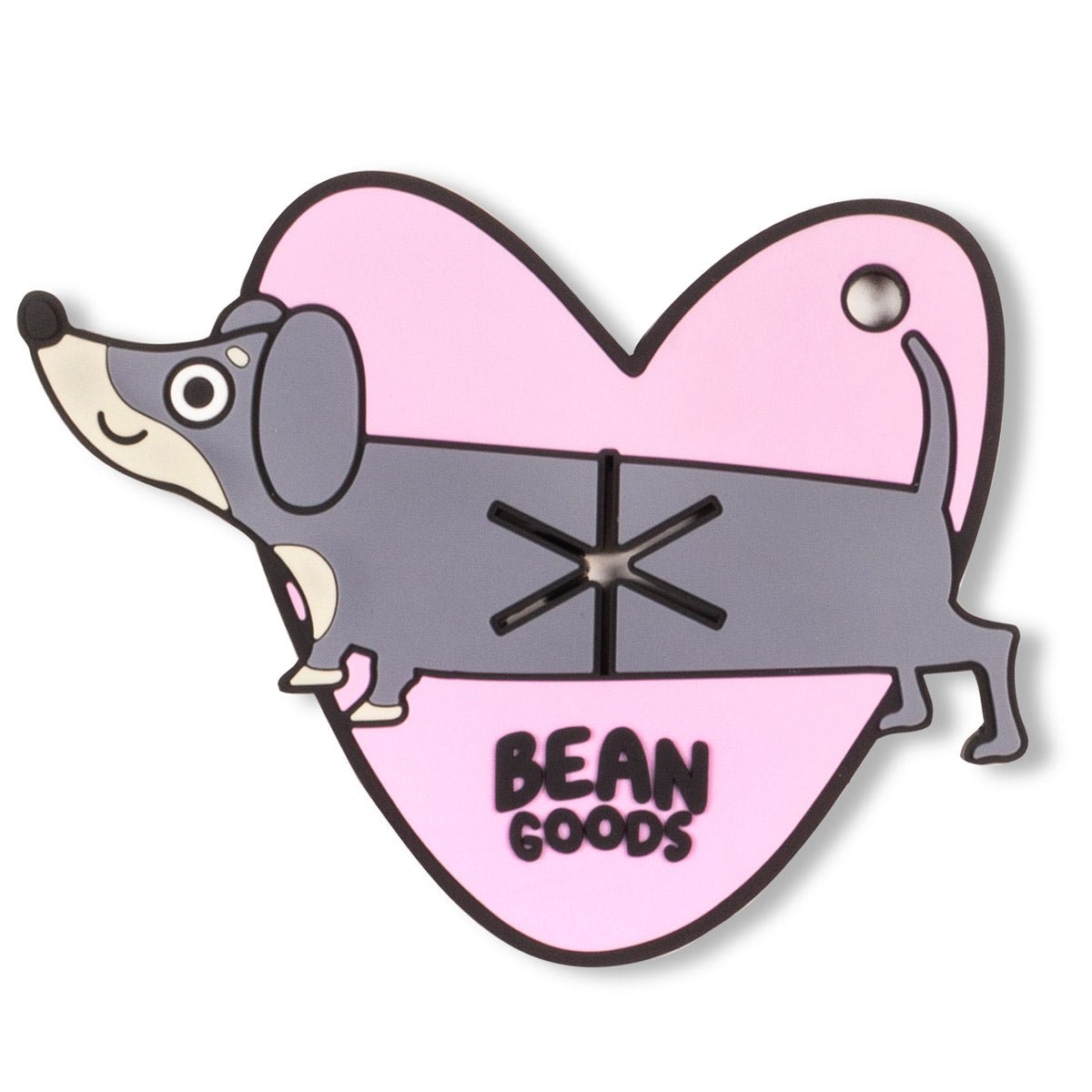 bg heart poop bag holder - bean goods