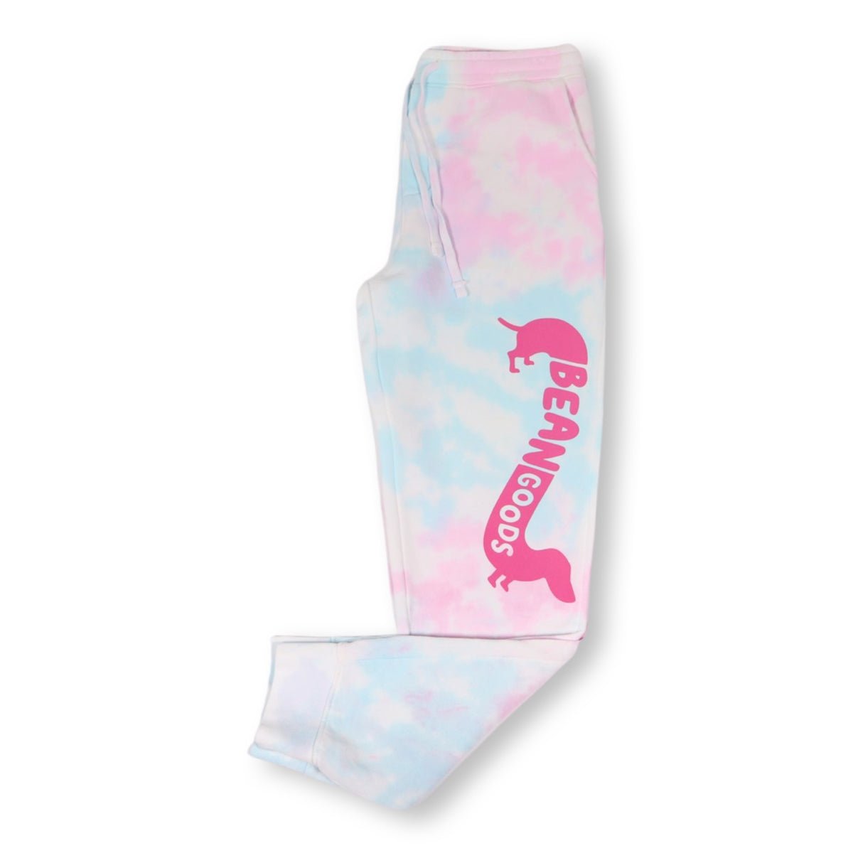 bg signature unisex sweatpants | cotton candy tie-dye - bean goods