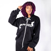 bg signature unisex zip-up | black