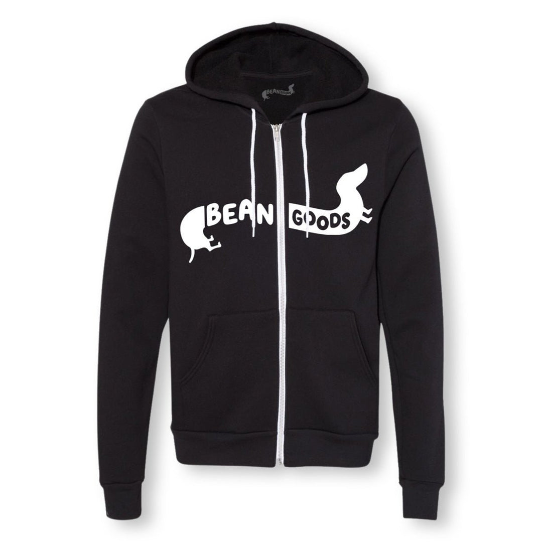 bg signature unisex zip-up | black - bean goods