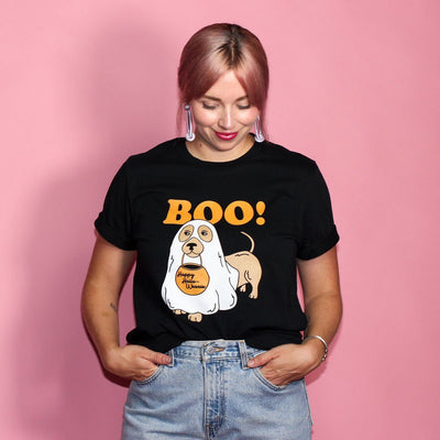 boo! halloweenie tee - BeanGoods