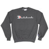 champion x bean goods unisex crew sweatshirt | charcoal heather