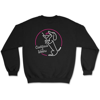 cocktails & weens unisex crew sweatshirt - bean goods