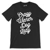 crazy wiener dog lady unisex tee | black