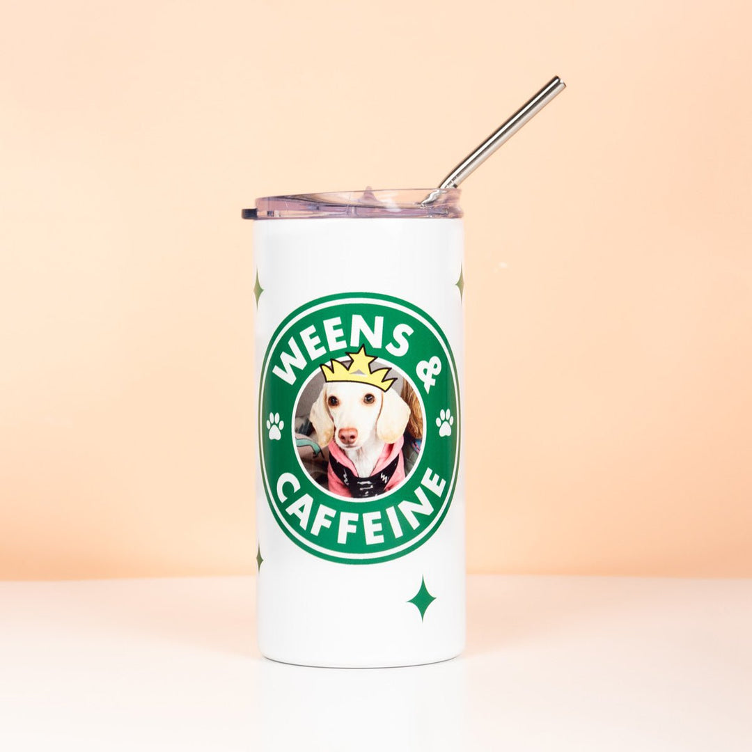 custom weens & caffeine tumbler - bean goods