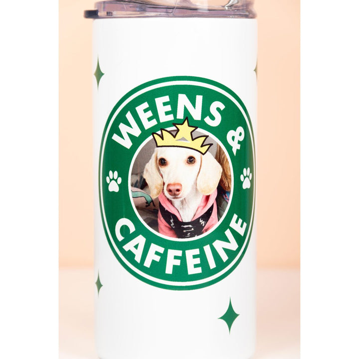 custom weens & caffeine tumbler - bean goods