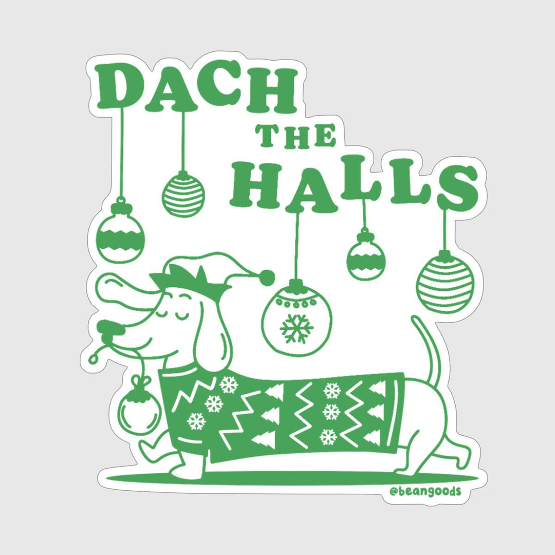 dach the halls sticker - bean goods