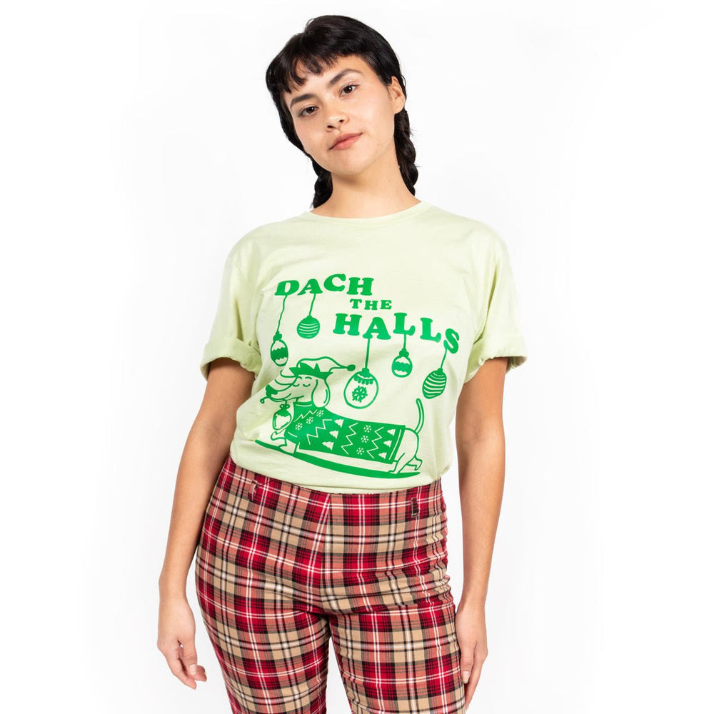 dach the halls unisex tee | key lime - bean goods