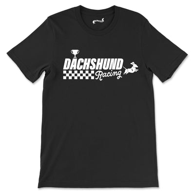 dachshund racing unisex tee | black - bean goods