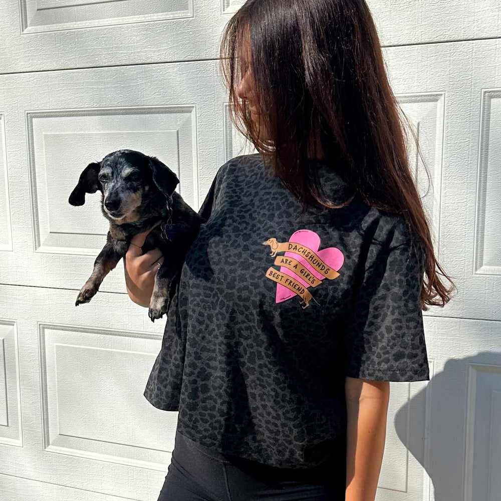 dachshunds are a girl's best friend boxy tee - bean goods