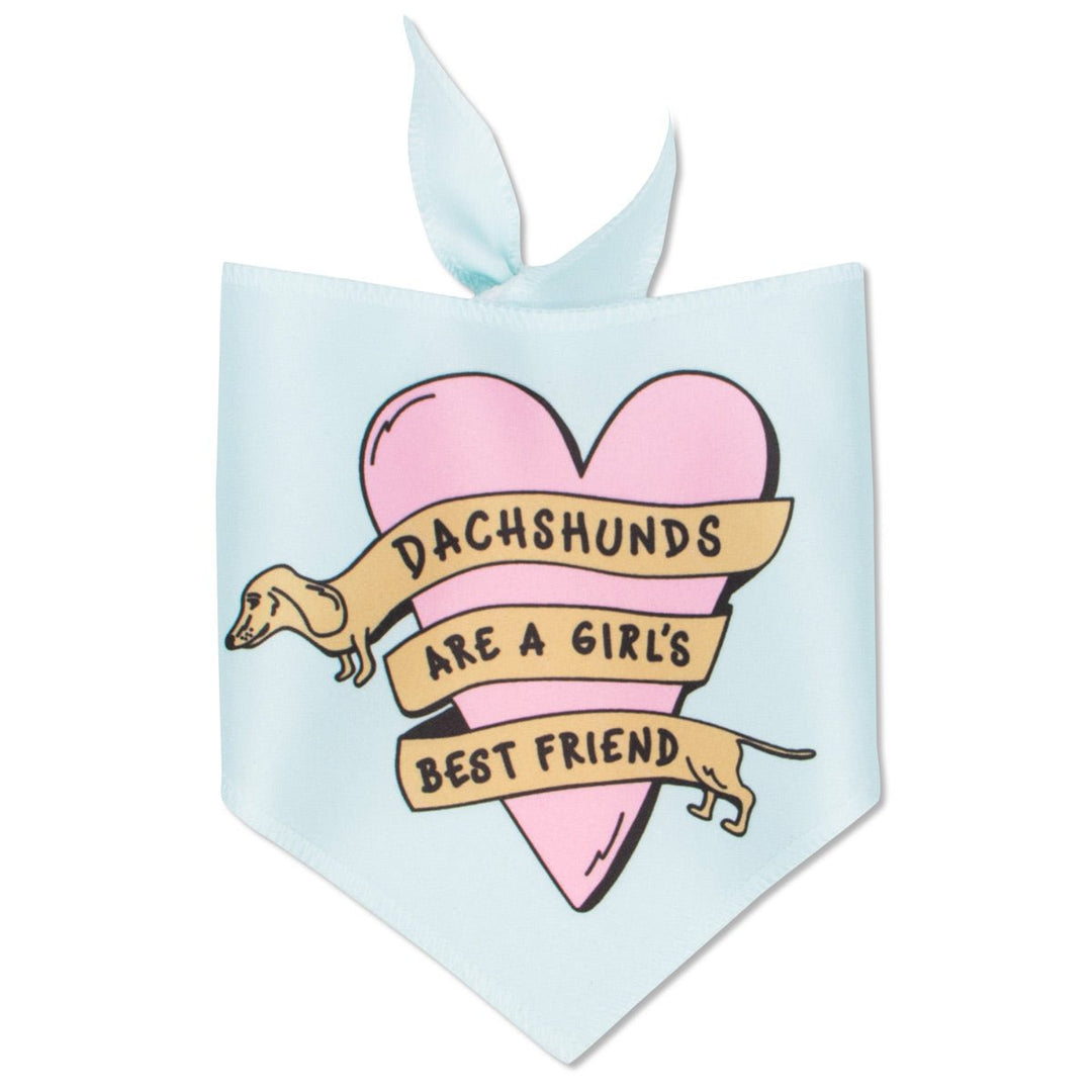 dachshunds are a girl's best friend dog bandana - bean goods