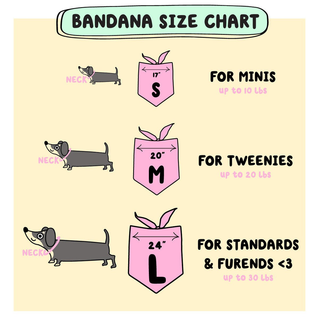 dachshunds are a girl's best friend dog bandana - bean goods