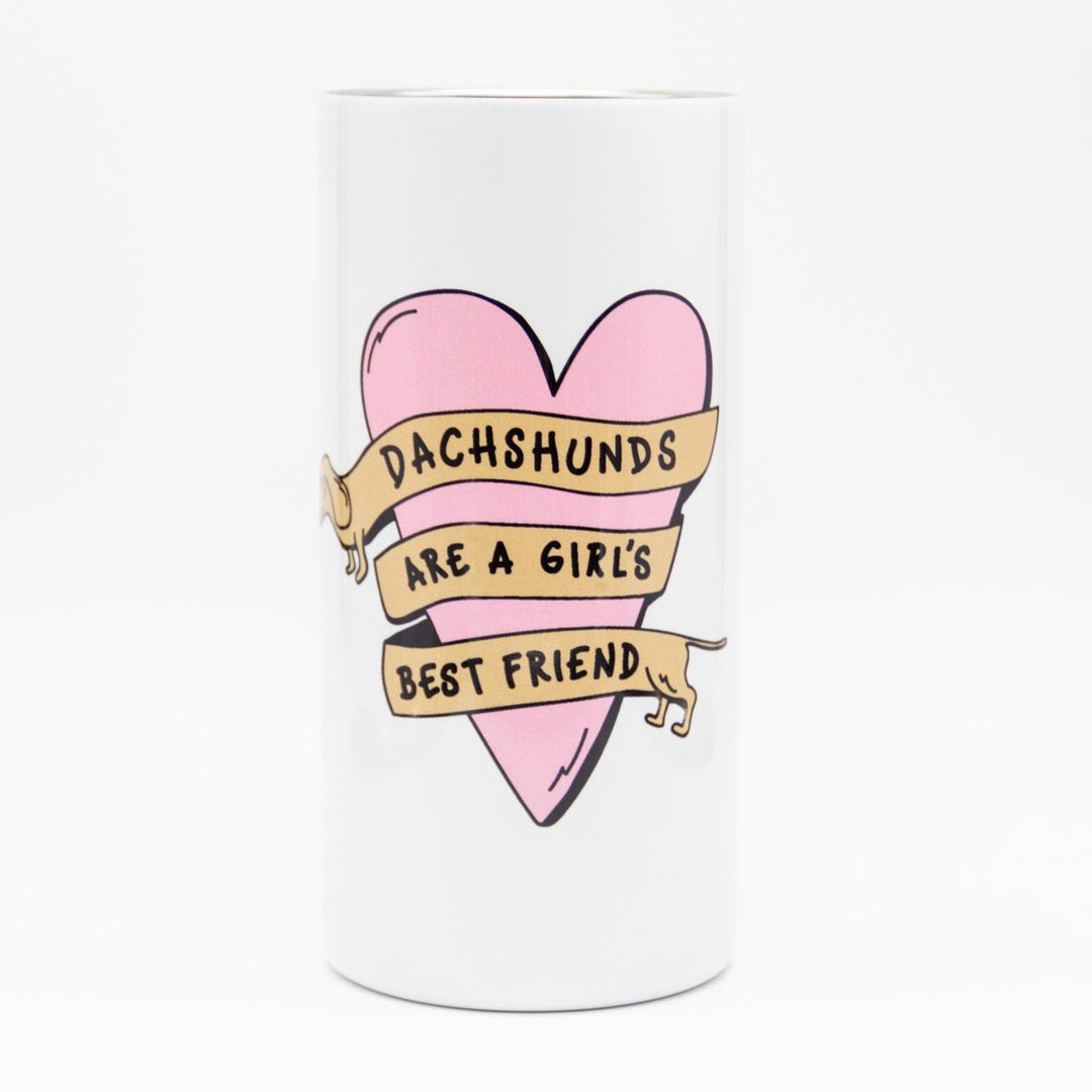 dachshunds are a girl's best friend tumbler - bean goods