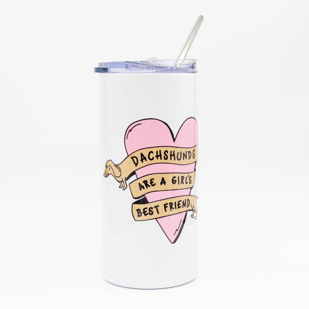 dachshunds are a girl's best friend tumbler - bean goods