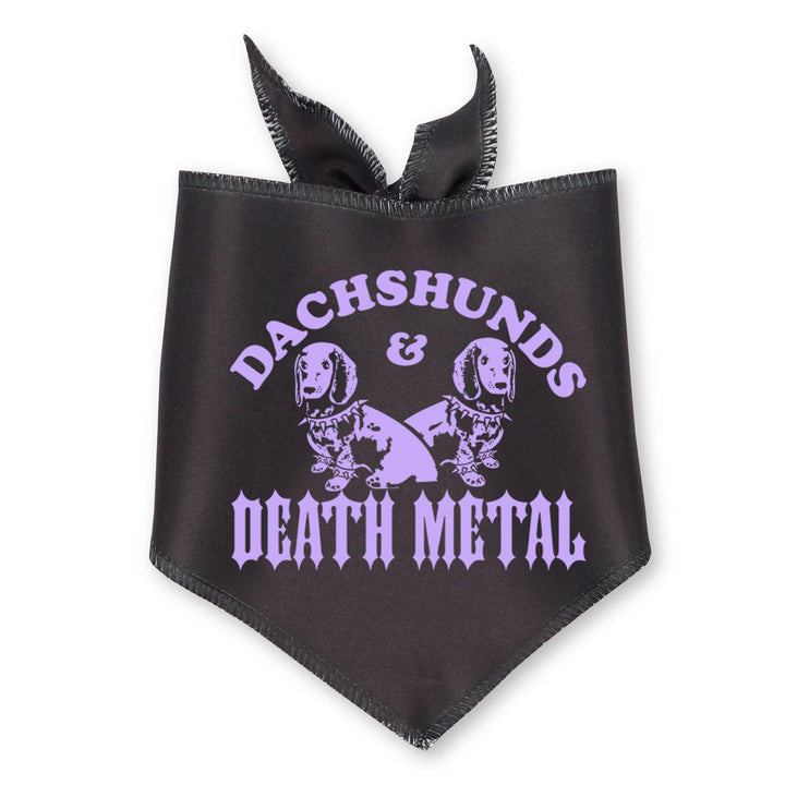 dachshunds & death metal dog bandana - bean goods