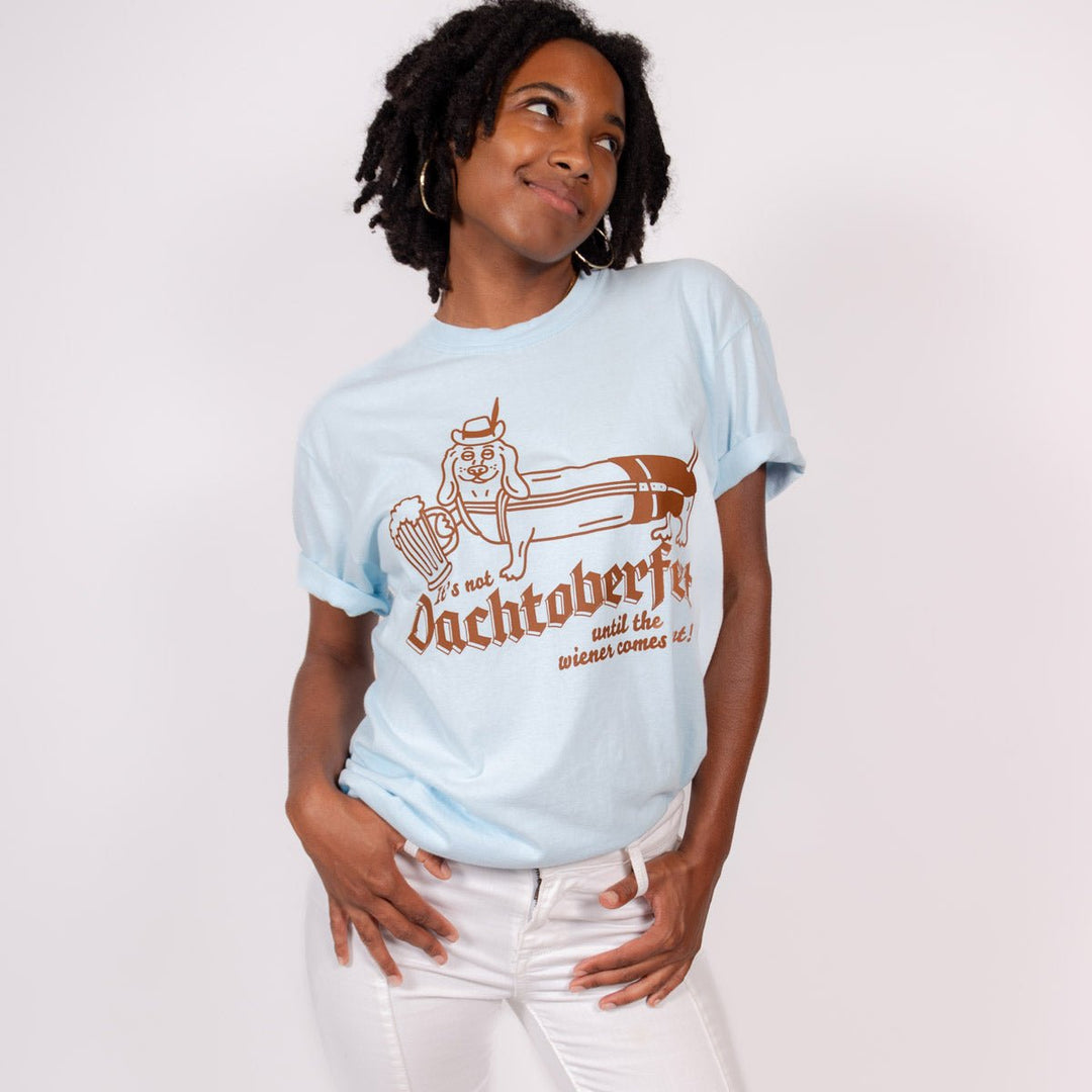 dachtoberfest unisex tee | bavarian sky - bean goods