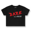 D.A.R.E cropped tee | black