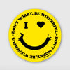 smiley ween sticker