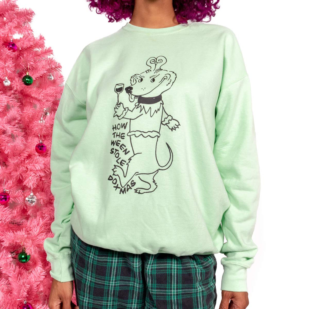 dox-mas grinch unisex crew sweatshirt - bean goods