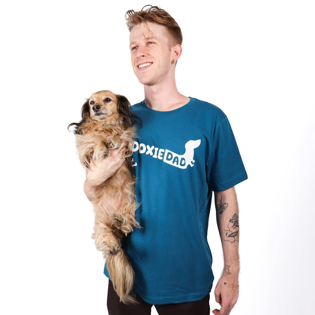 doxie dad unisex tee | deep teal - bean goods