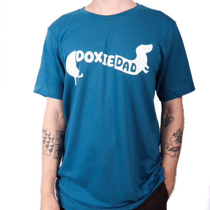 doxie dad unisex tee | deep teal - bean goods