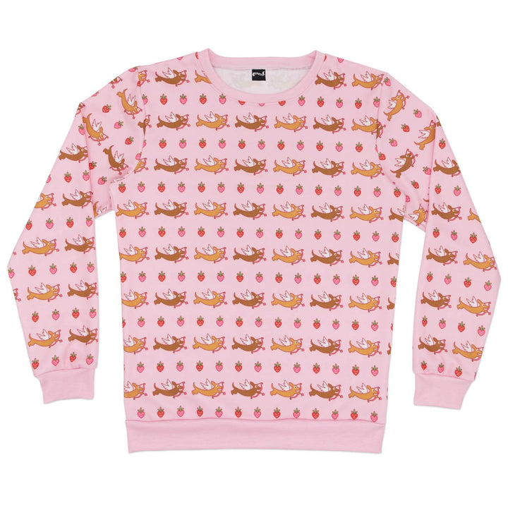 doxie love berry bliss unisex crew - bean goods