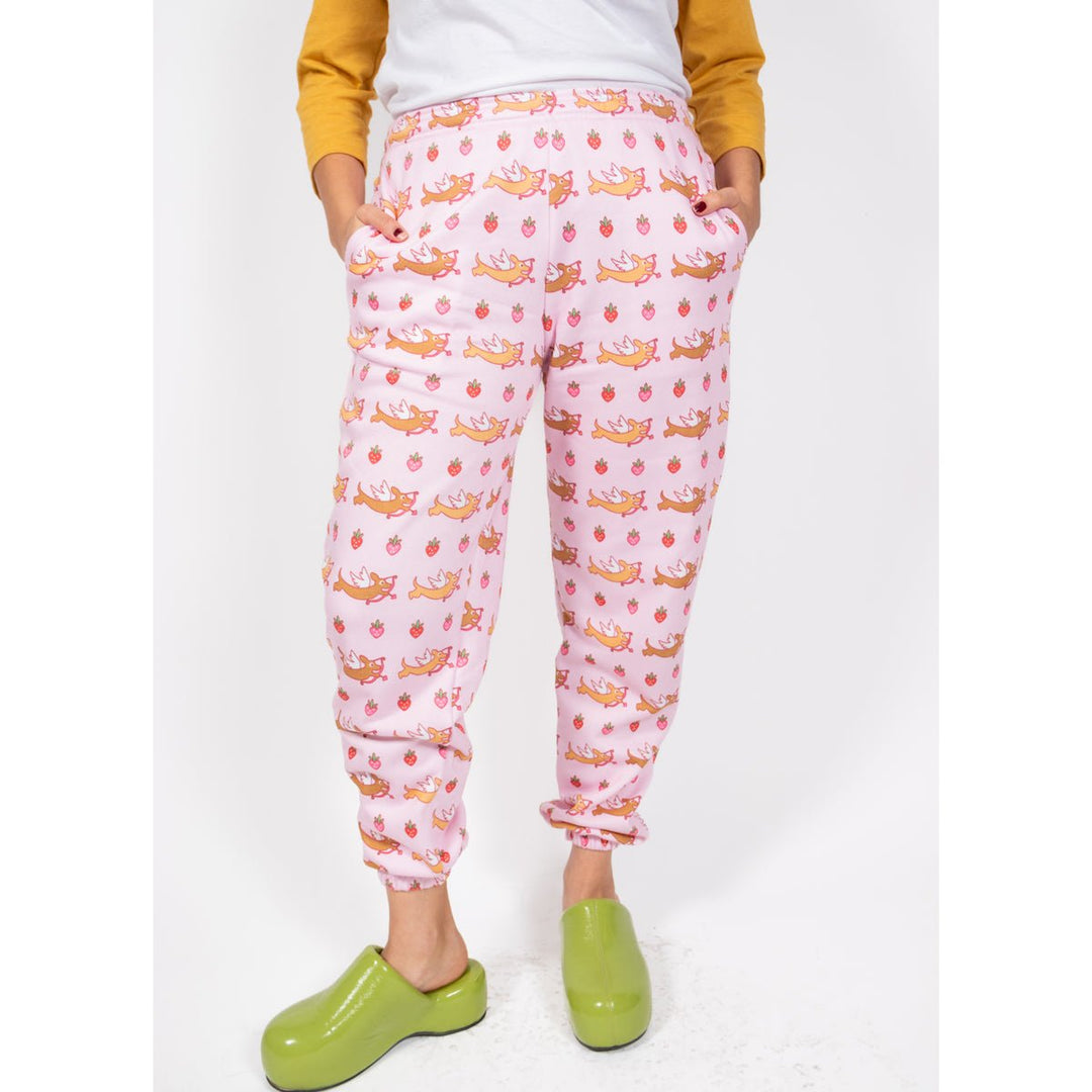 doxie love berry bliss unisex sweatpants - bean goods