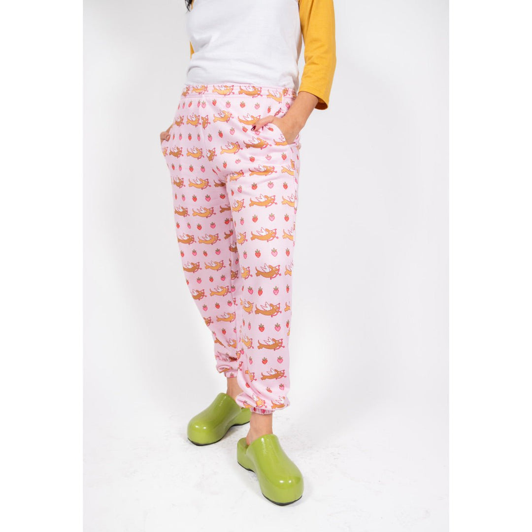 doxie love berry bliss unisex sweatpants - bean goods