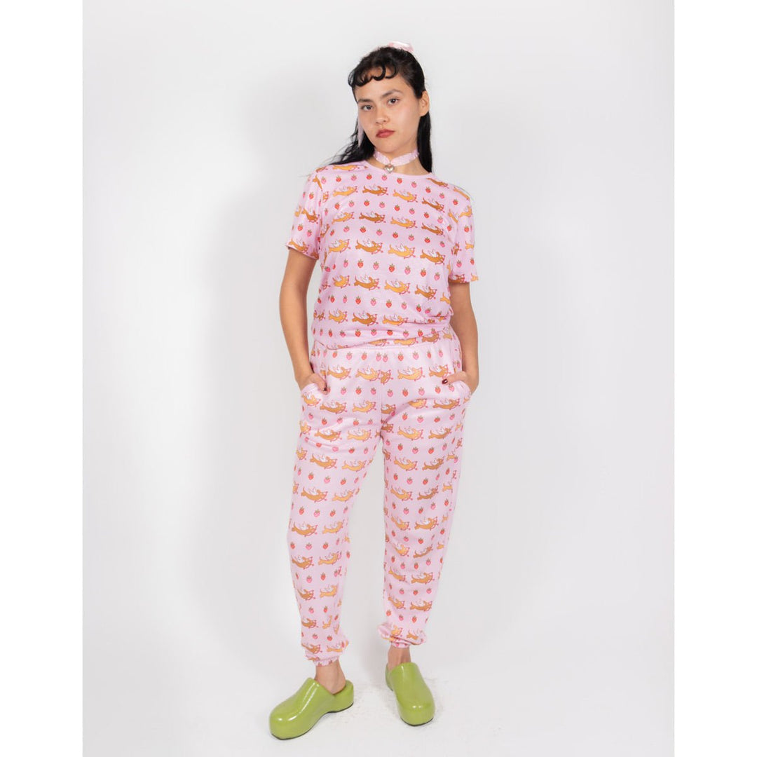 doxie love berry bliss unisex sweatpants - bean goods