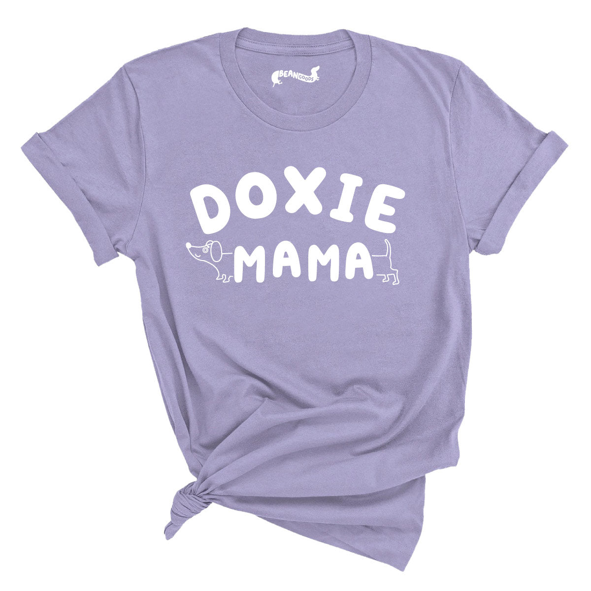 doxie mama unisex tee | lavender - bean goods