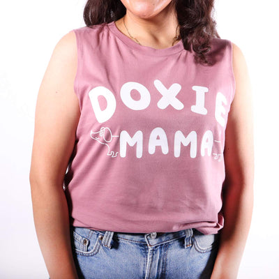 doxie mama women's tank | rose - bean goods