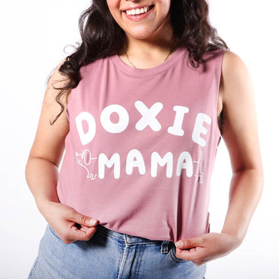 doxie mama women's tank | rose - bean goods