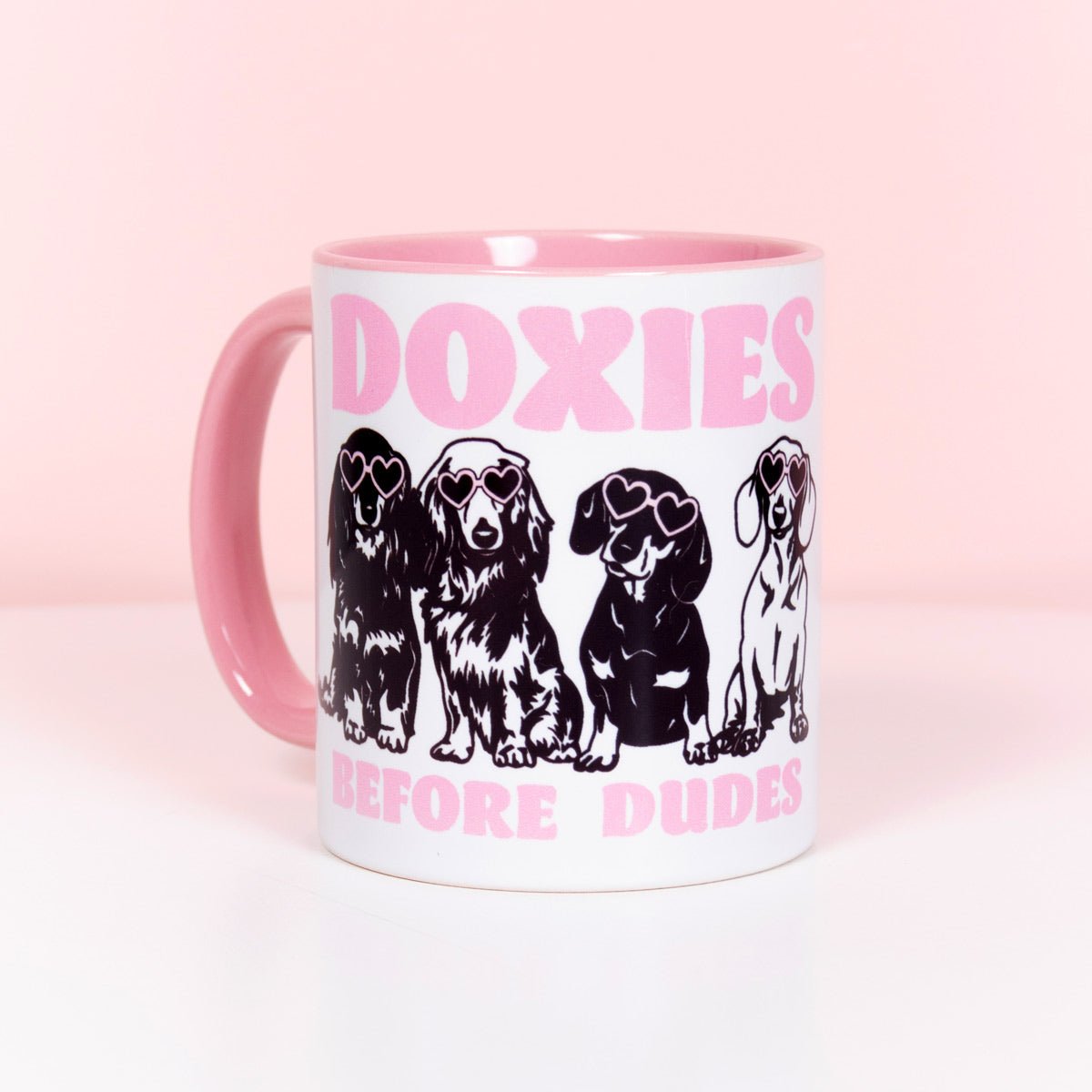 doxies before dudes mug - bean goods