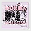 doxies before dudes sticker