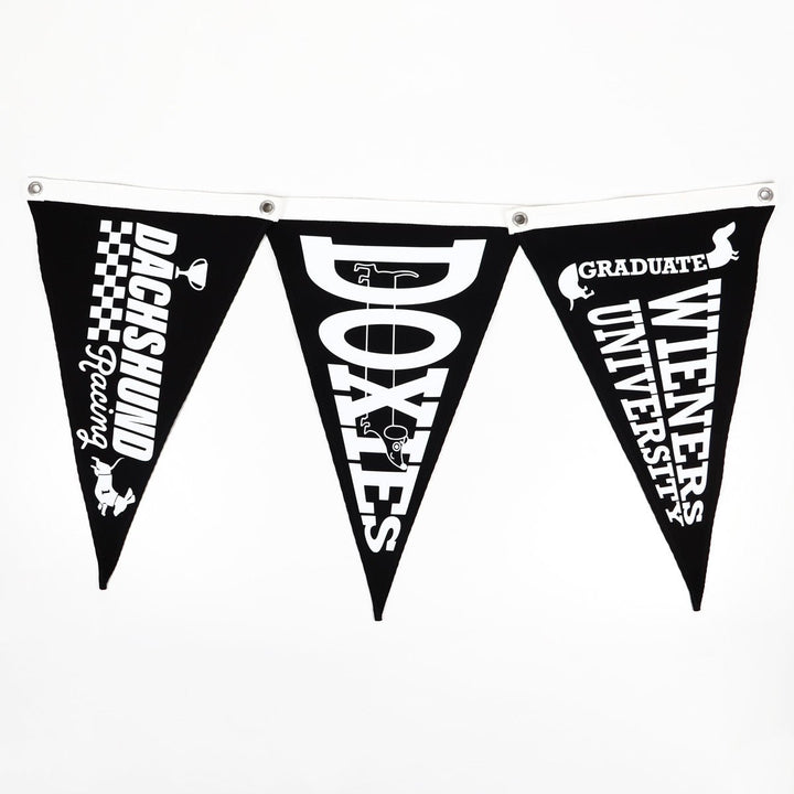 doxies canvas pennant flag - bean goods