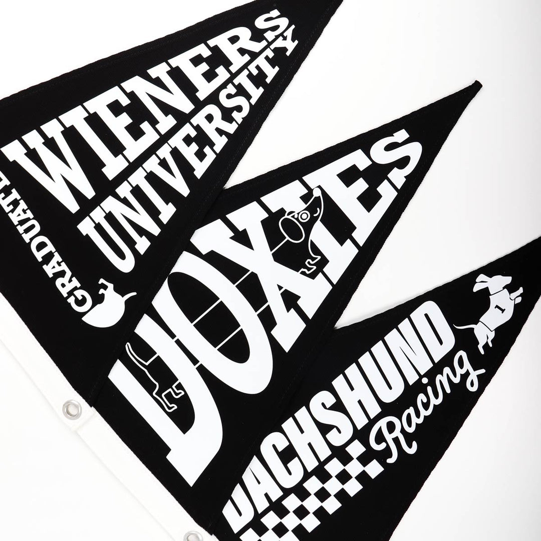 doxies canvas pennant flag - bean goods