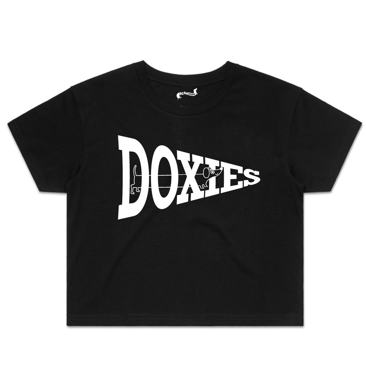 doxies cropped tee | black - bean goods