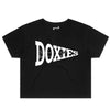 doxies cropped tee | black