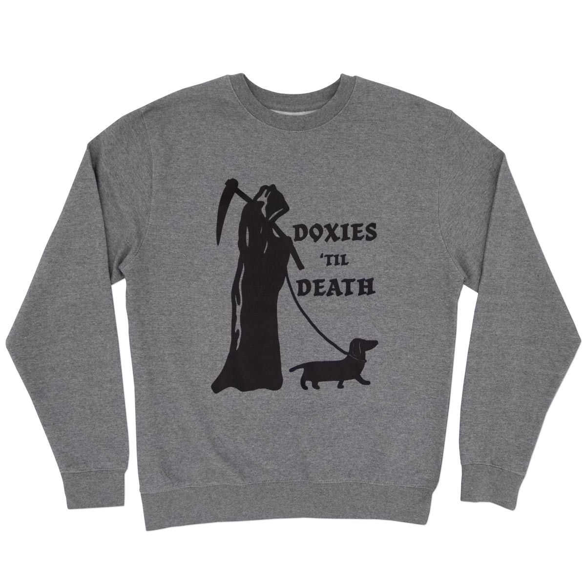 doxies 'til death unisex crew sweatshirt - bean goods