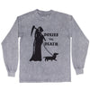 doxies 'til death unisex long sleeve tee | grey mineral wash