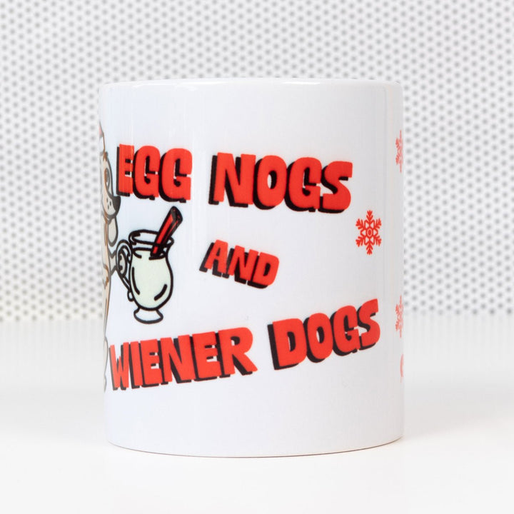 egg nogs and wiener dogs mug - bean goods